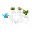  Set of 2 Metal Round Plant Stands | 4 Tier Pot Holder