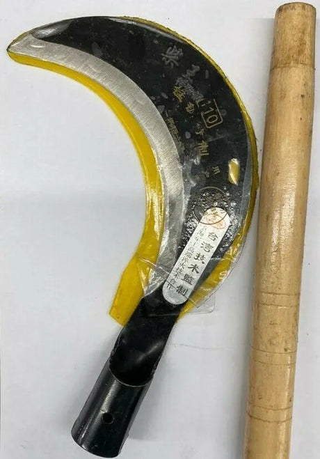 Curved Hand Sickle for Grass, Weeds &amp; Crops