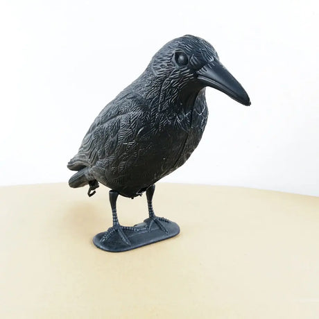Simulation Black Crow Decoy: Realistic Bird Repellent for Gardens and Balconies