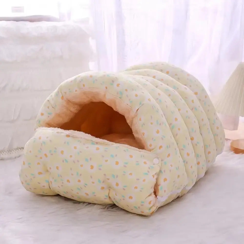 Soft Cat Bed Cushion | Coral Fleece Sleeping Bag Cat Bed
