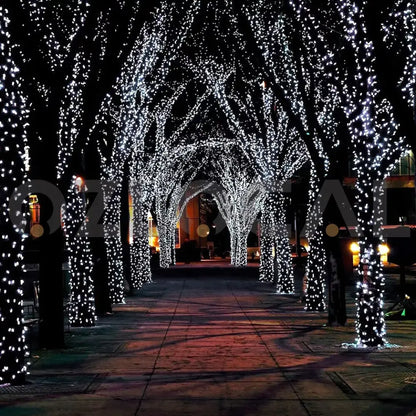 Solar Fairy String Lights 100/200/500 LED Outdoor Garden Christmas Party Decor