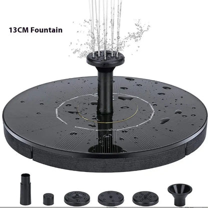 Solar Fountain Oxygen Rockery Water Garden Bird Bathtub Floating Fountain Avitrol