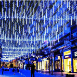 Solar LED Meteor Shower Rain Lights Holiday String Lights Waterproof Garden Light
