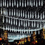Solar LED Meteor Shower Rain Lights Holiday String Lights Waterproof Garden Light
