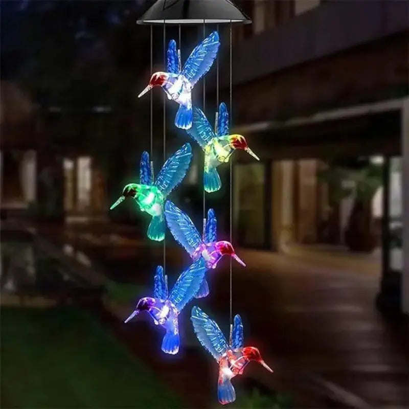 Solar Power Wind Chimes and Pendants for Courtyard and Outdoor