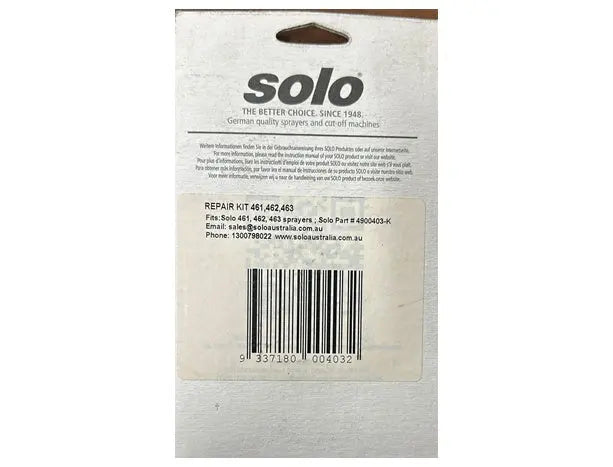 Solo Repair Kit for 461, 462, 463 Sprayers – Genuine Replacement Parts Bonnyrigg Produce & Garden Supplies