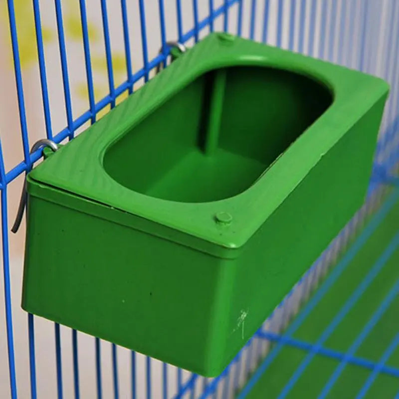 Splash-Proof Hanging Bird Feeder | Cage Food Container