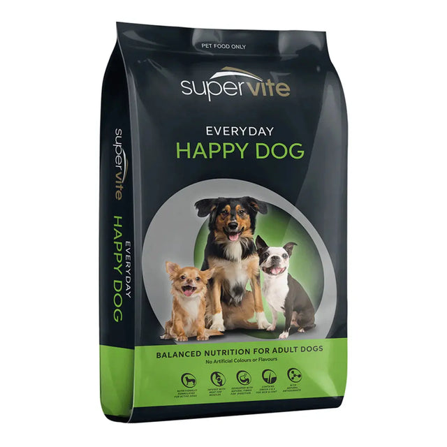 Super Vite Everyday Happy Dog 20kg – Complete Dry Food for Adult Dogs
