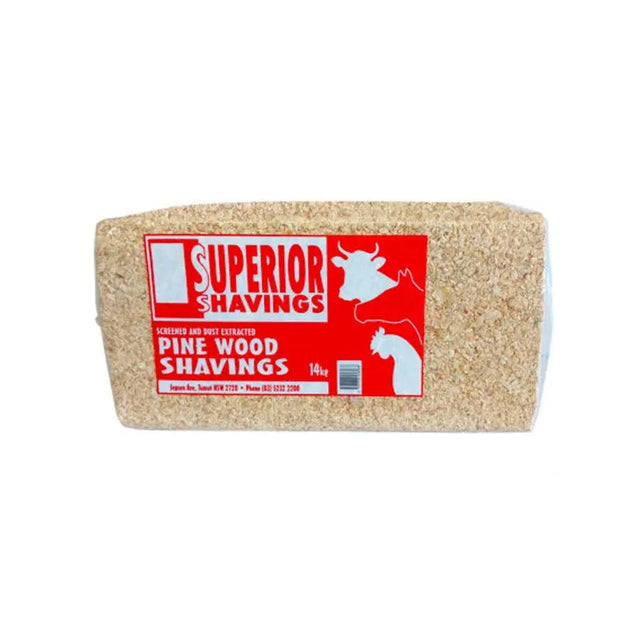 Superior Pine Wood Shavings Bale 14kg: Clean, Low-Dust Bedding for Pets and Poultry