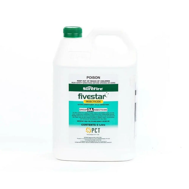 SureFire Fivestar Insecticide: 80g/L Bifenthrin for Domestic, Termite, Turf &amp; Ornamental Pests