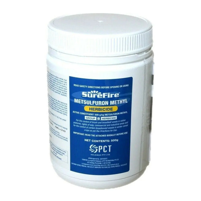 SureFire Metsulfuron Methyl 600 Herbicide 500g: Broadleaf &amp; Brush Weed Control