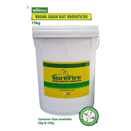 SureFire Broma Grain Bait 2kg: Ready-to-Use Grain Rodenticide for Rats and Mice