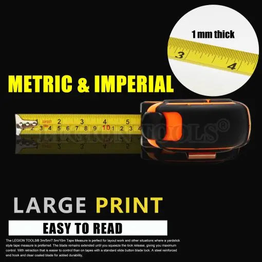 Tape Measure 5mx19mm Legion