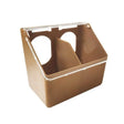  Two Hole Bird Feeder – Twin Compartment Plastic Cage & Aviary Seed Feeder
