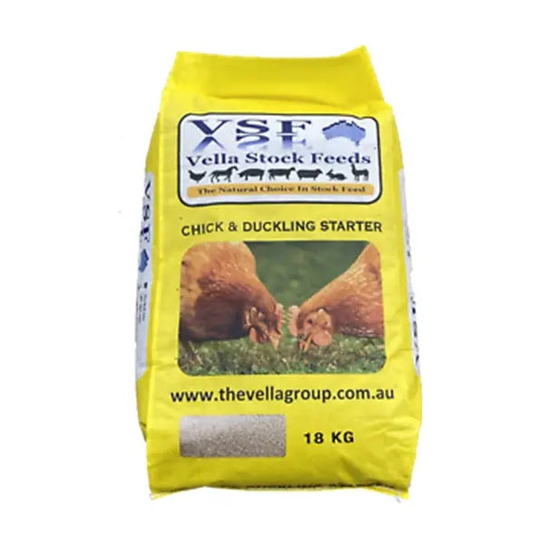 Vella Chick & Duckling Starter Crumble 18kg – Complete Feed for Chicks & Ducklings
