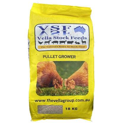 Vella Pullet Grower Chicken feed & Duck Feed - Nutrient-Rich for Young Hens