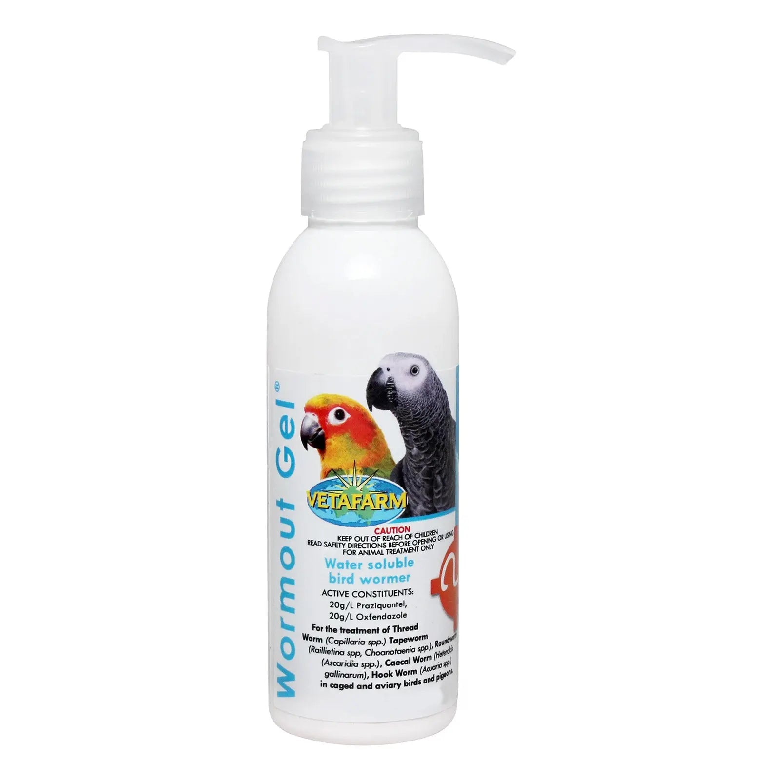 Vetafarm Wormout Gel for Birds 100ml Vetafarm