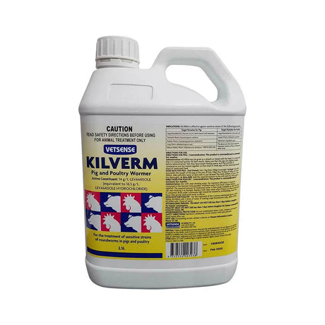 Vetsense Kilverm Poultry Wormer 125ml: Liquid Wormer for Chickens and Birds
