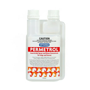 Vetsense Permetrol Insecticidal Spray Concentrate 250mL: Fly, Flea &amp; Tick Control for Horses &amp; Dogs