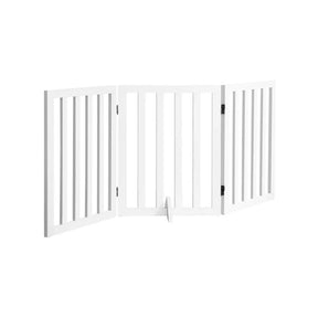 Wooden Dog Fence Pet Gate 3 Panels