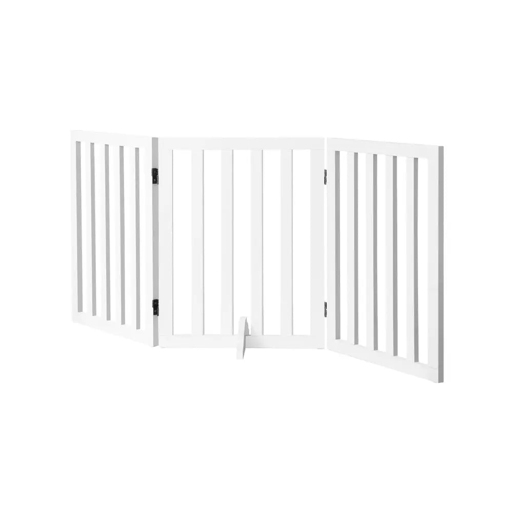 Wooden Dog Fence Pet Gate 3 Panels
