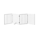Wooden Dog Fence Pet Gate with 4 Panels