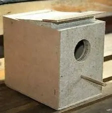 Wooden Nesting Box for Finches and Canaries: Compact Breeding Box for Small Birds