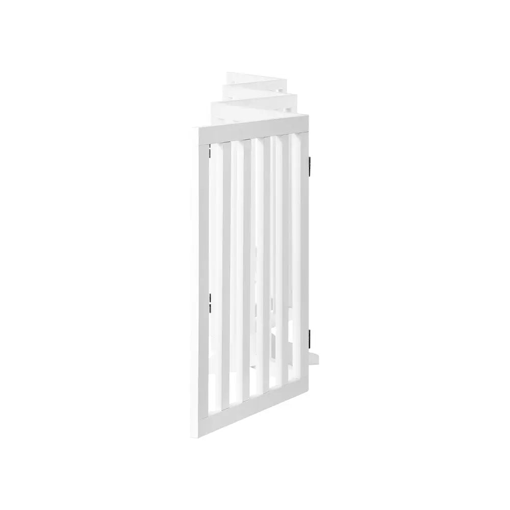 Wooden Pet Gate Dog Fence with 6 Panels