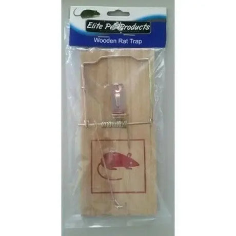 Elite Pet Wooden Rat Trap: Classic Reusable Snap Trap (AT24)