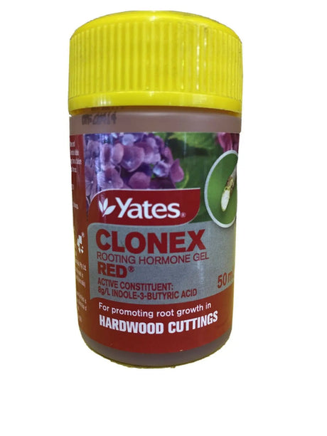 Yates Clonex Rooting Hormone Gel Red 50mL – Hardwood Cutting Propagation Gel (8g/L IBA)

