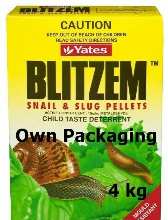 Yates Blitzem Snail Pellets  & Slug Pellets 4kg - Own Packaging