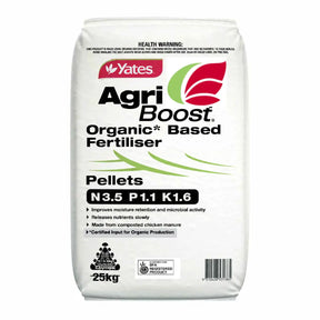 Yates AgriBoost Pellets 25kg | Organic Chicken Manure