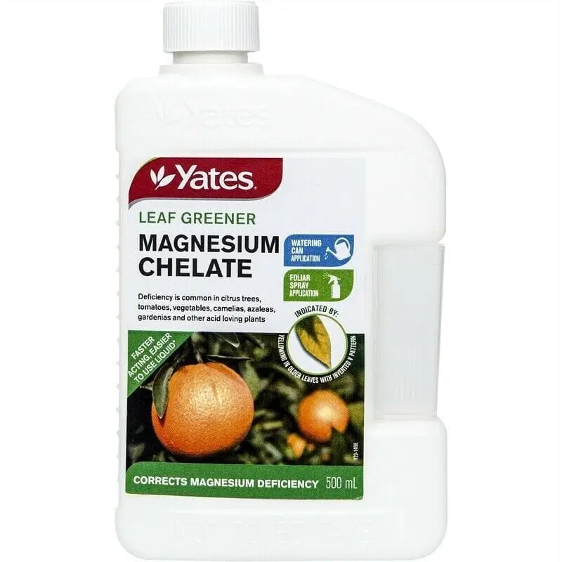Yates Leaf Greener Magnesium Chelate 500mL – Fast-Acting Treatment for Yellow Leaves