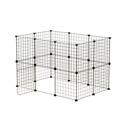 i.Pet Pet Dog Playpen Enclosure Cage 20 Panel Puppy Fence Play Pen Foldable Metal Bonnyrigg Produce & Garden Supplies