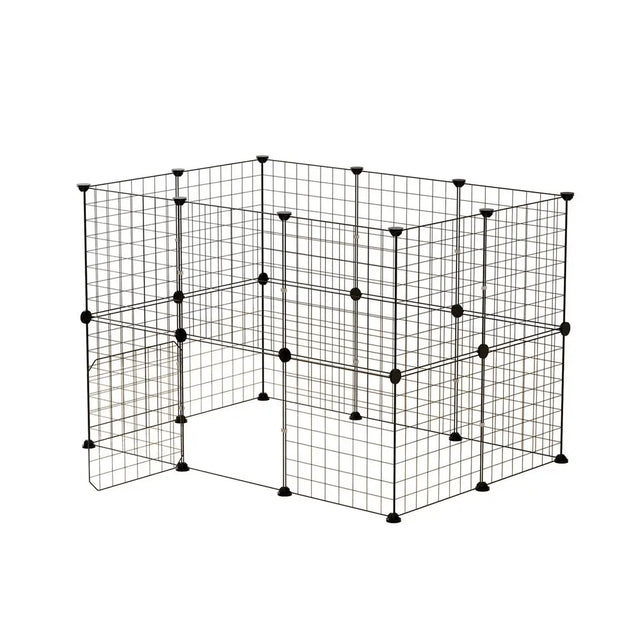 i.Pet Pet Dog Playpen Enclosure Cage 20 Panel Puppy Fence Play Pen Foldable Metal Bonnyrigg Produce & Garden Supplies