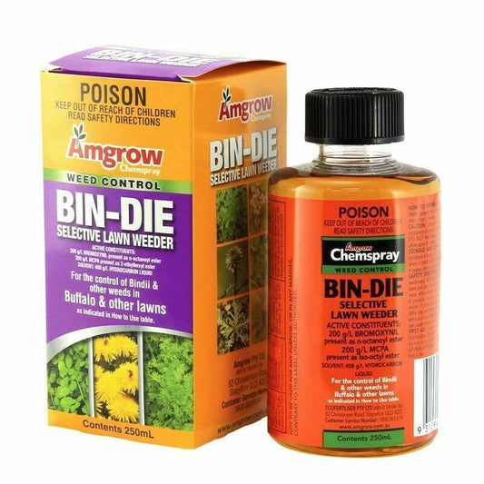 AMGROW Bin-Die Selective Lawn Weed Killer 250ml