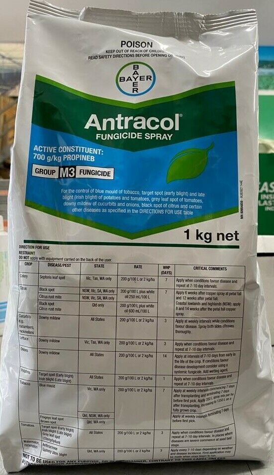 ANTRACOL 1kg (BAYER) FungicidePropineb 70WP Spray