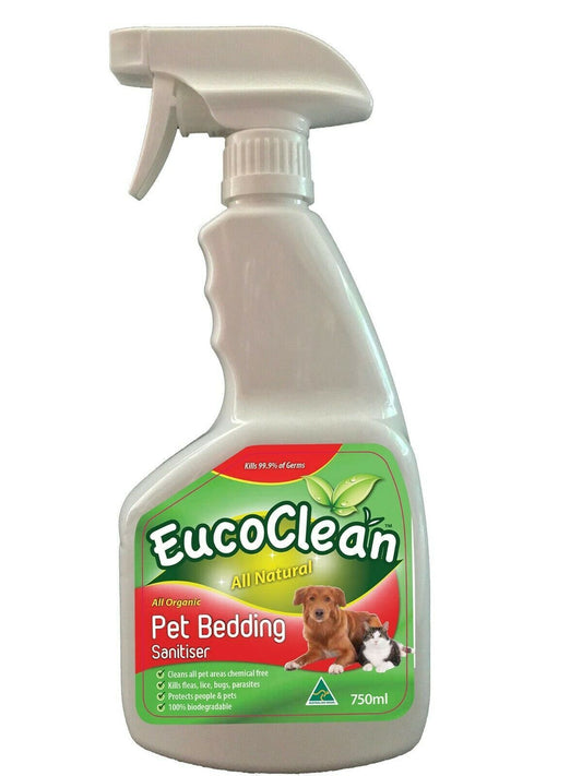 EucoClean Pet Bedding Sanitiser 750ml Organic Hospital