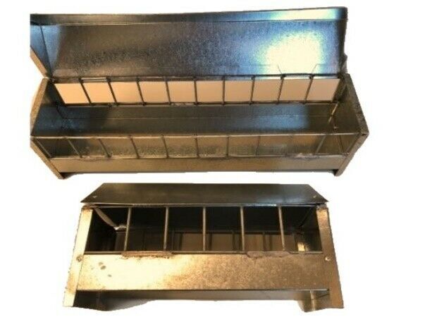 Metal Trough -53cm Long- For Birds , Chickens , Pigeon