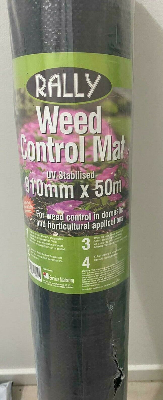 RALLY WEED CONTROL MAT 910MM X 50M