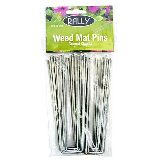 Rally Weed Mat Pins (Ground Staples) 20pcs