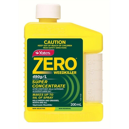 Zero Yates Weedkiller 490 Super Concentrate 200ml